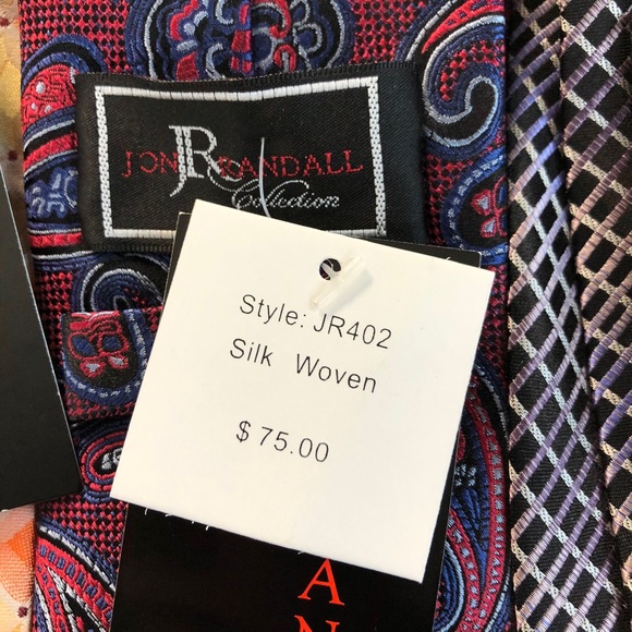 Jon Randall Collection patterned silk tie bundles - Picture 8 of 8